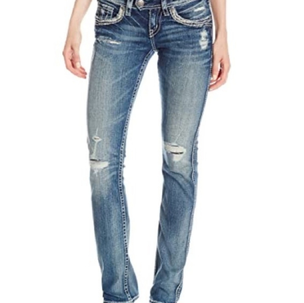 Silver Jeans Tuesday Baby Boot Size 30 W 33 L